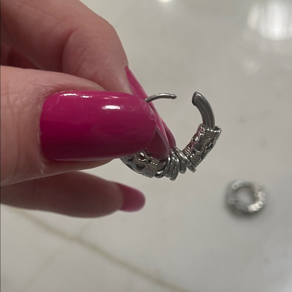 Silver and Turquoise Butterfly Necklace Set-118 - Picture 16 of 16